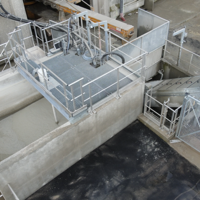 Système de recyclage des eaux de lavage à Eurobéton